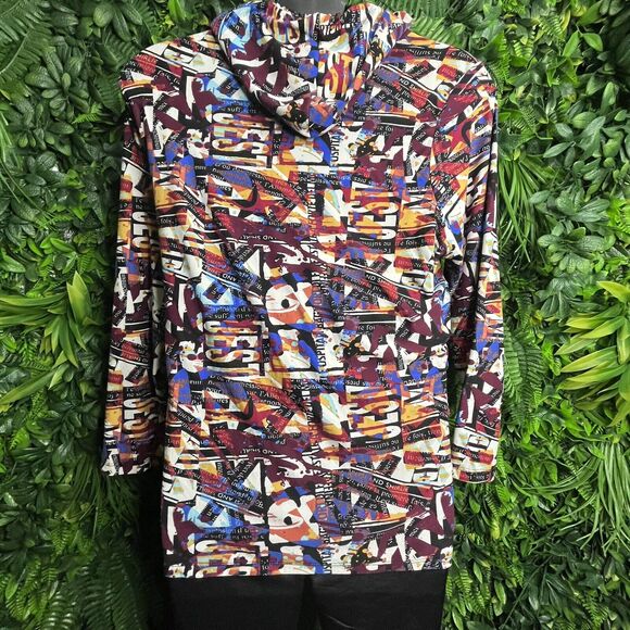 Eye Candy Tops Women 3XL Red Shirt Printed Graphic Hoodie Long Sleeve 0151 - Picture 5 of 9